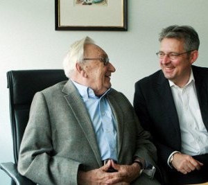 Egon Bahr und Achim Post
